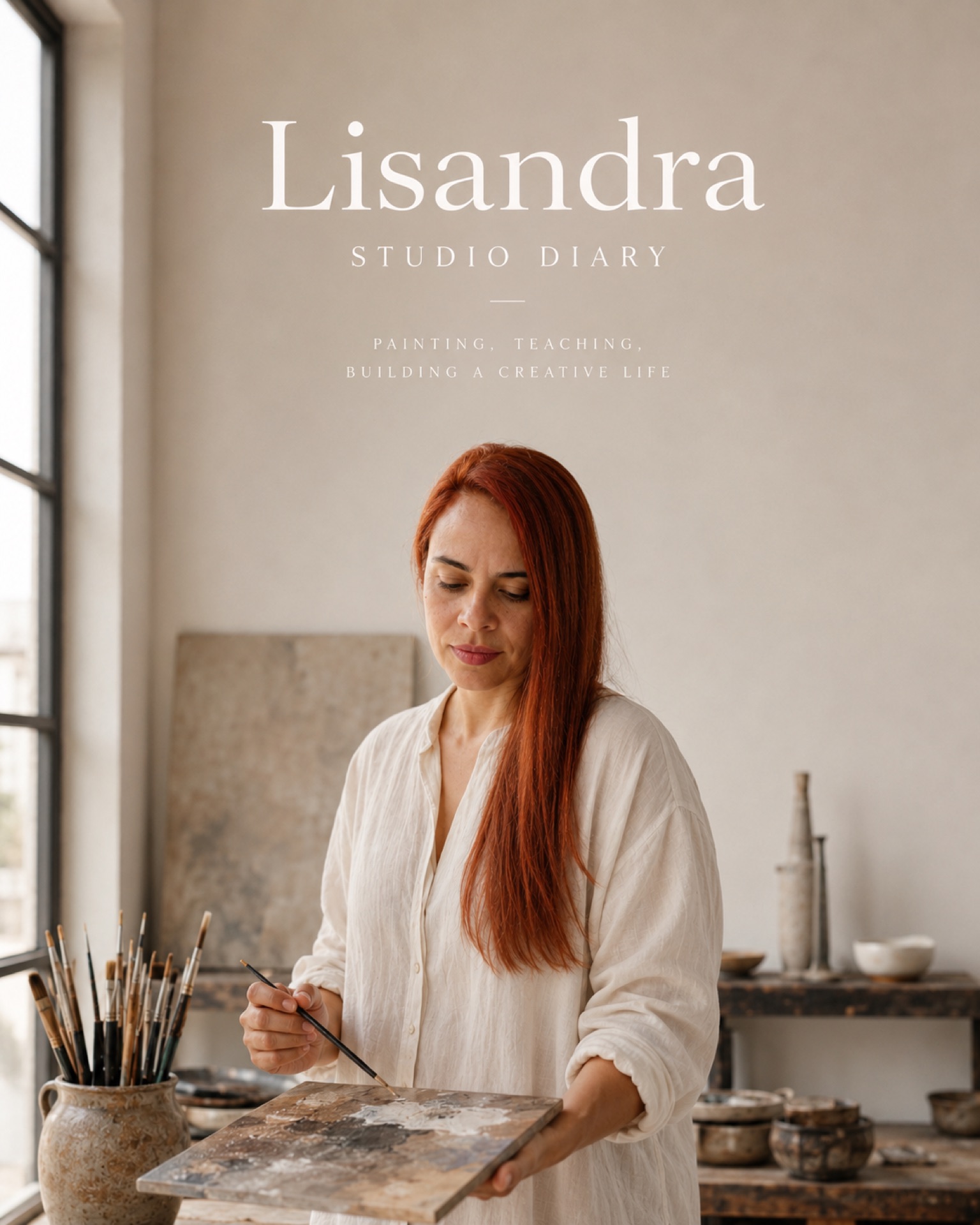 Lisandra in her studio