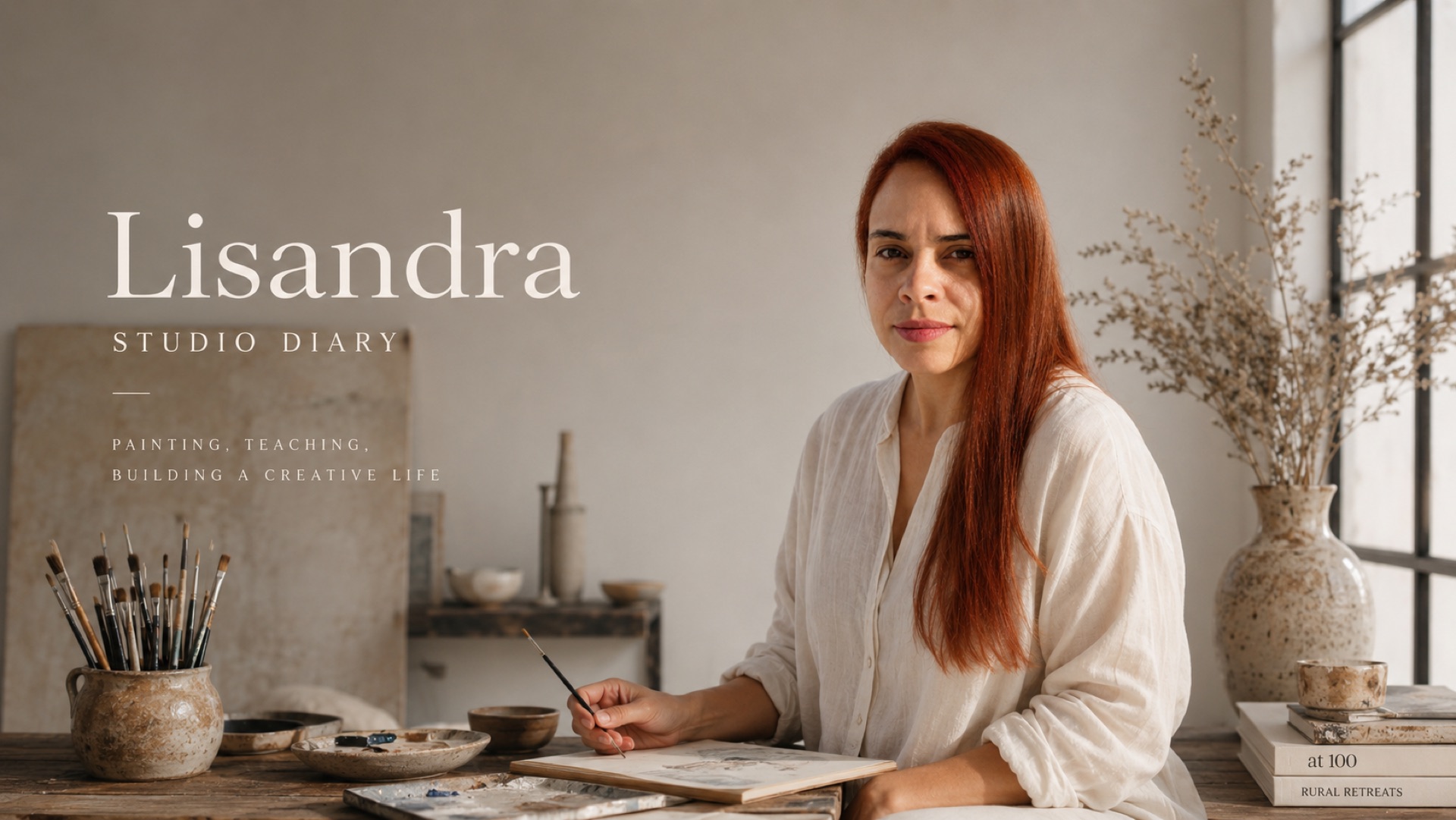 Lisandra in her studio